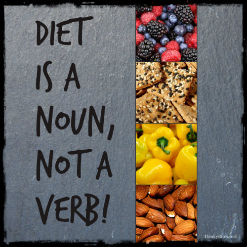 Diet is a Noun, Not a Verb